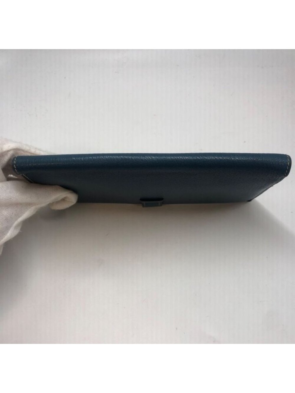 ★SOLD★ Hermes Bifold Wallet Bearn Blue Card Billfold - Picture 12 of 16